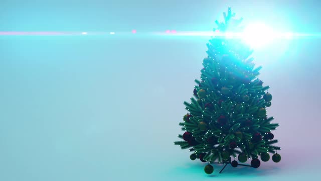 圣诞树的背景视频素材