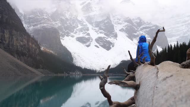 大自然与雪山观景视频素材