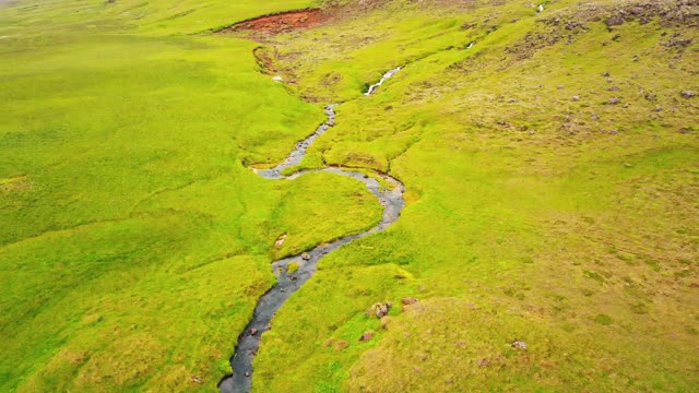 冰岛的瀑布景观视频素材