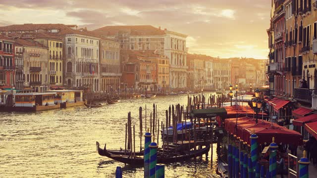 大运河，威尼斯，意大利视频下载