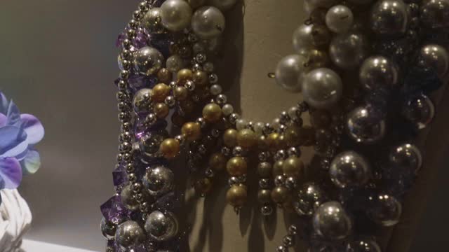 珠宝首饰珠宝珠子珍珠杯子时尚礼物女人奢侈品视频素材