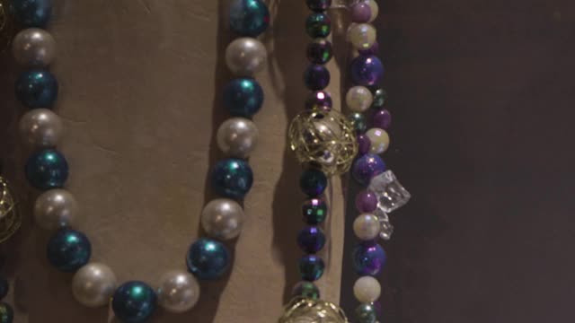 珠宝首饰珠宝珠子珍珠杯子时尚礼物女人奢侈品视频素材