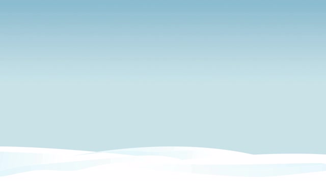 圣诞风景与飘落的雪花动画视频下载