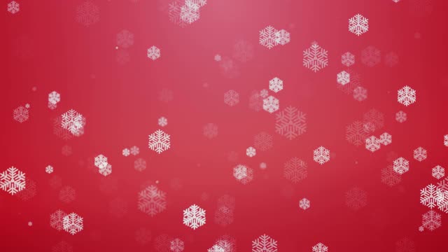 圣诞雪花背景|可循环股票视频视频素材
