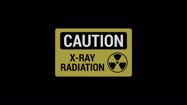 带有故障效应的复古x射线辐射，4K视频。视频下载