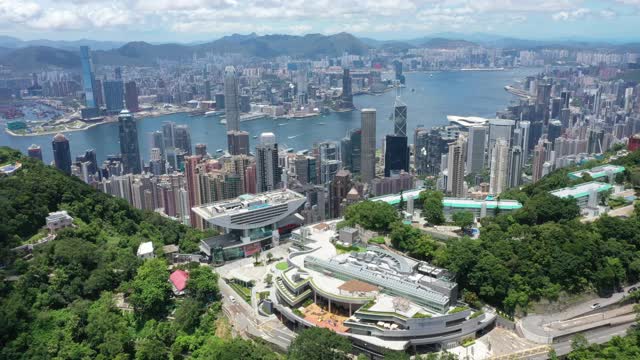 位于香港山顶的豪宅视频素材