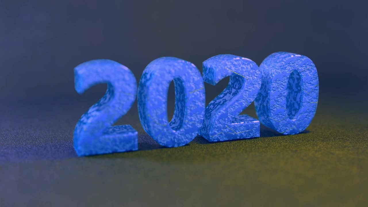 破坏新年的改变是2020年到2021年视频素材
