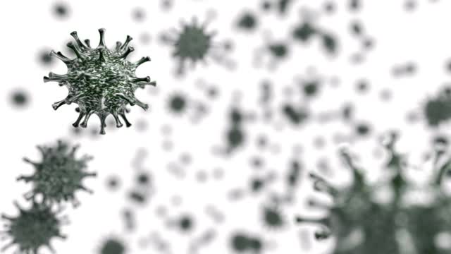 冠状病毒循环。视频素材