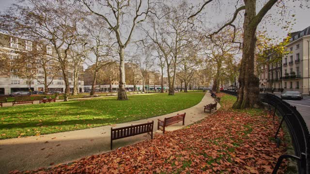 在伯克利广场，伦敦，梅菲尔的时间流逝视频下载