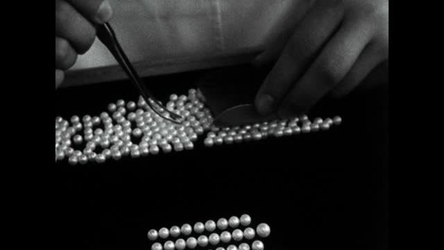 CU栽培珍珠的分选分级;1964视频下载