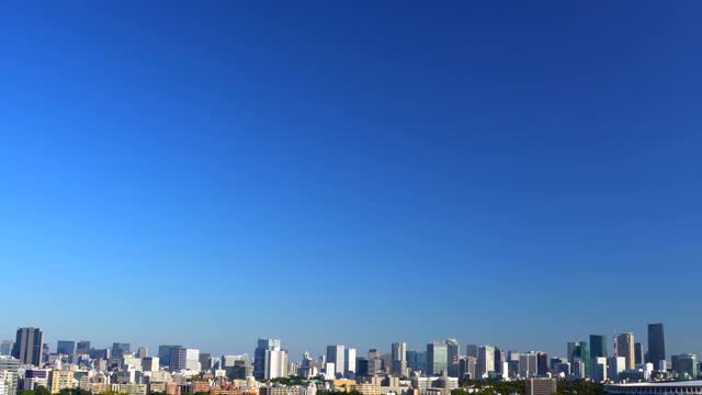 新宿的东京天际线视频下载
