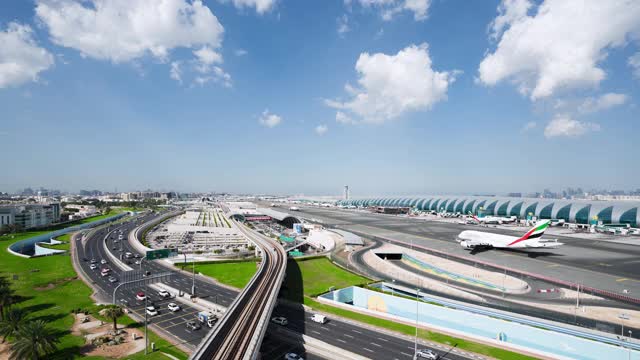 T/L迪拜机场航站楼，延时。视频下载