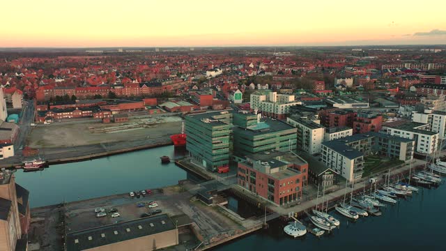 丹麦港口城市视频下载