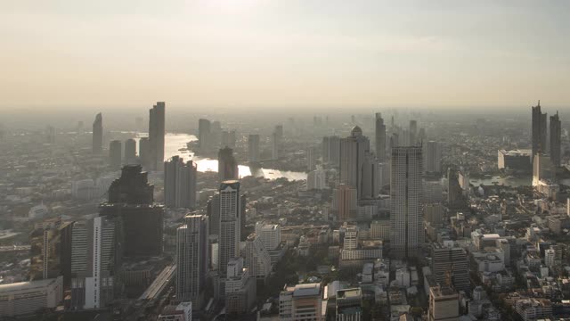 曼谷商务区城市时间流逝视频下载