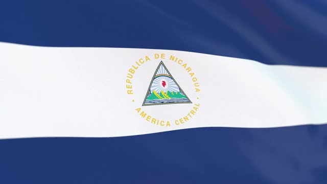 尼加拉瓜环的旗帜视频下载