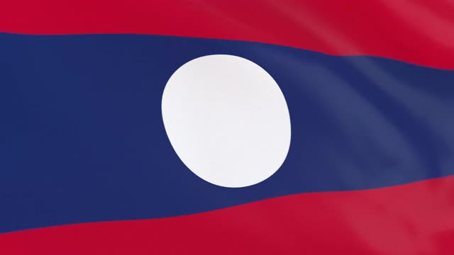 老挝环旗视频素材