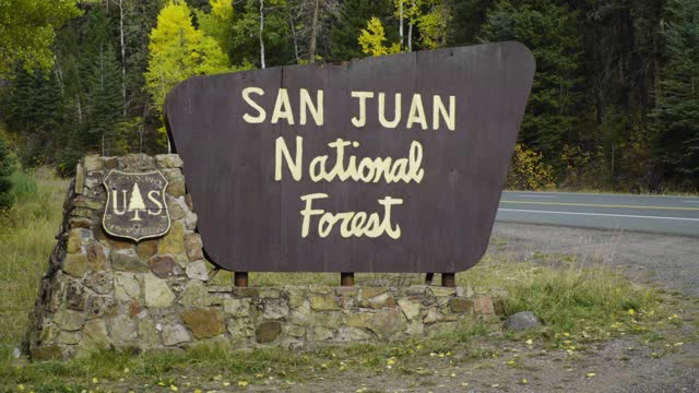 圣胡安国家森林区域标志视频下载