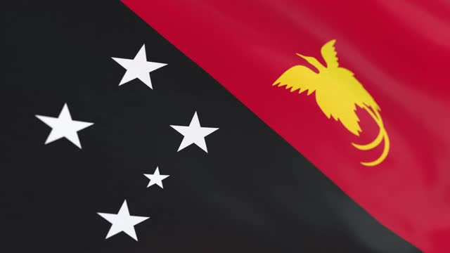 巴布亚新几内亚的旗帜环视频下载