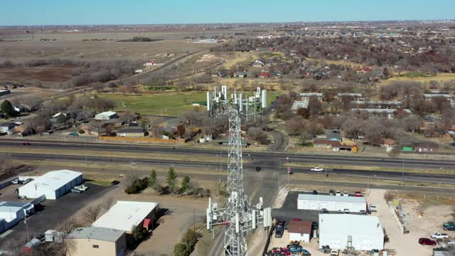 德克萨斯州小镇5G基站视频素材