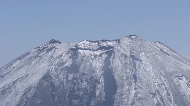 空中，美国，日本，静冈县，富士山山顶视频素材