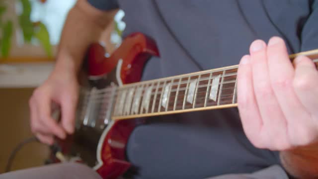 电吉他独奏吉他手视频素材
