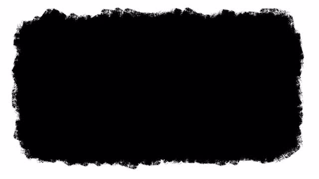 画黑色帆布孤立在白色背景，定格动画视频素材