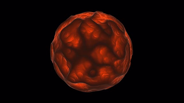 科幻3D动画虚构的星球与气体视频素材
