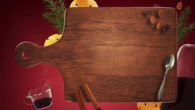 热红酒圣诞背景视频下载