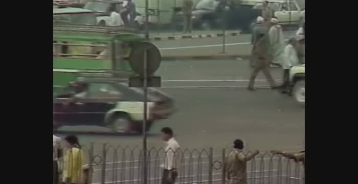 埃及，1988，开罗城市街景2视频下载