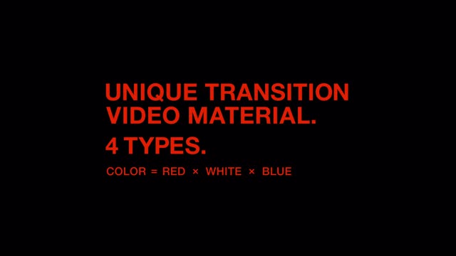 红、白、蓝三色配色方案。时尚的转换。包含4种类型的动画。视频下载