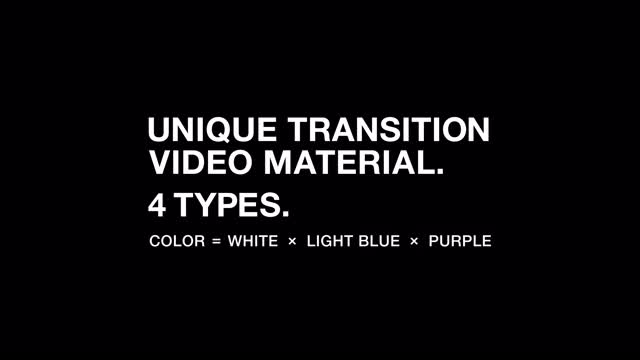 紫色、浅蓝色和白色的动画，三种颜色以令人眼花缭乱的方式移动。时尚的转换。包含4种类型的动画。视频下载