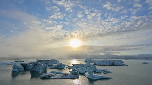 冰川泻湖，Jökulsarlon，奥地利，冰岛视频素材
