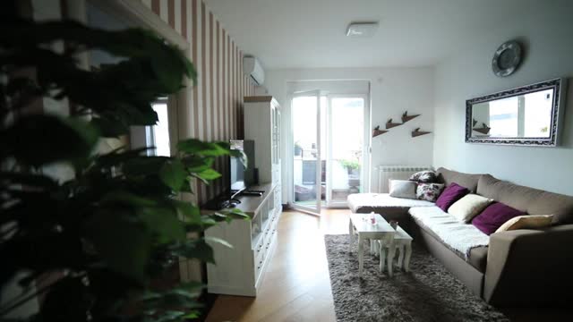 现代公寓客厅视频素材
