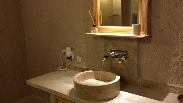 复古风格装饰现代浴室视频素材