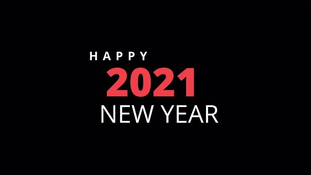 4K新年快乐- 2021动画视频下载