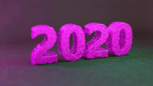 2020年到2021年的新年剧变视频素材