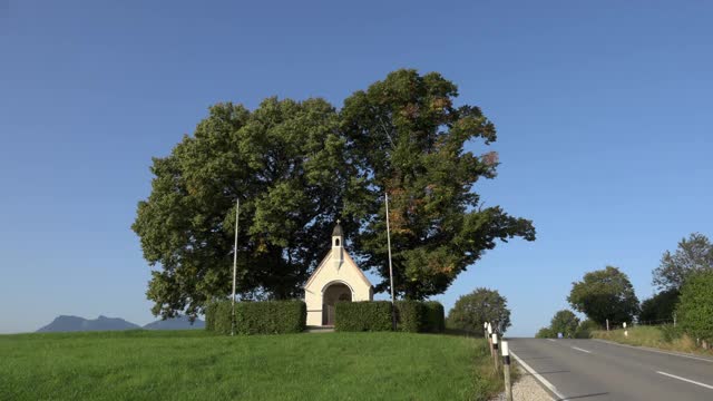 乡间的小教堂视频素材