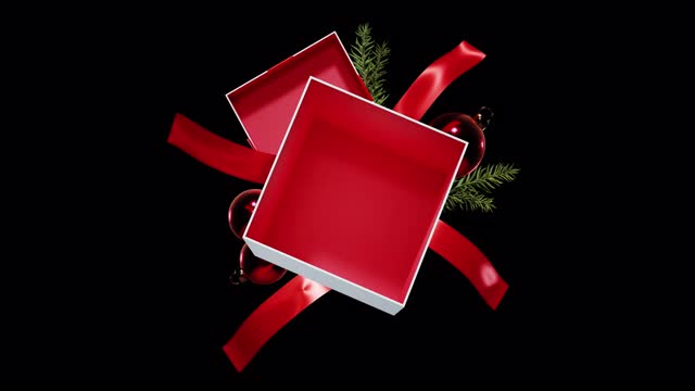 一个空的圣诞礼盒-阿尔法频道视频下载