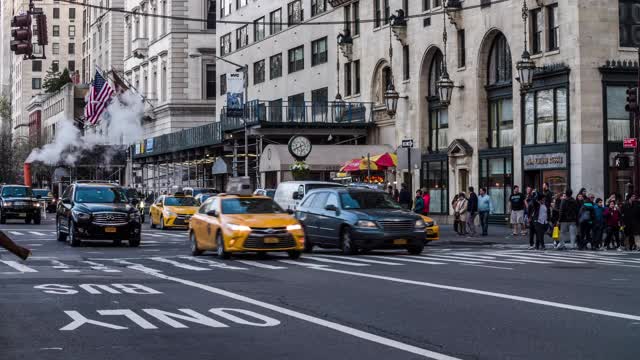 美国纽约的城市街道视频素材
