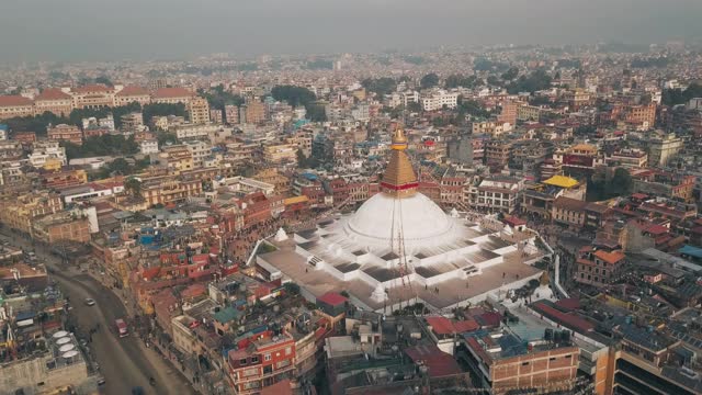 尼泊尔加德满都博德纳斯塔，4K视频视频素材