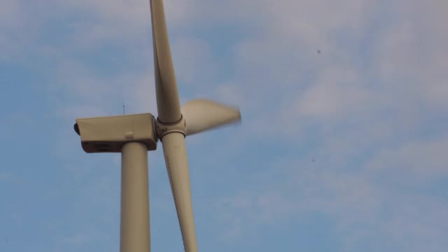 能源概念，风力涡轮循环无缝旋转视频素材