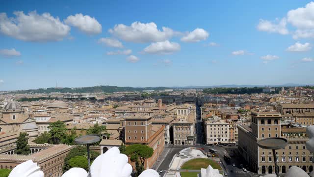 俯瞰著名的威尼斯广场全景视频素材