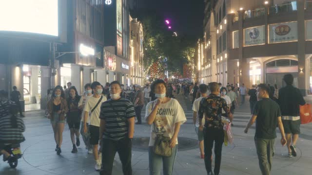 中国广州北京路著名步行街视频购买