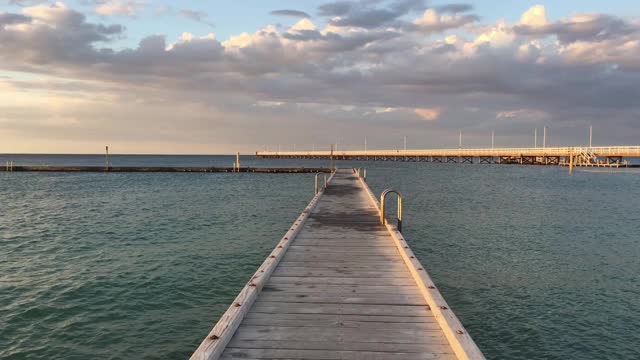 西澳大利亚布塞尔顿的布塞尔顿码头景观视频素材