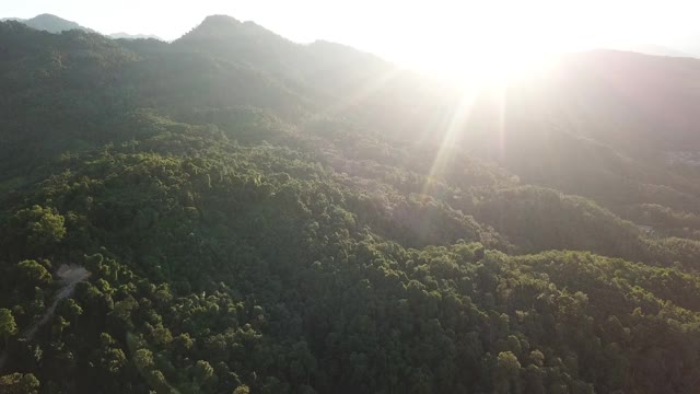 无人机视角的吉隆坡农村场景视频素材