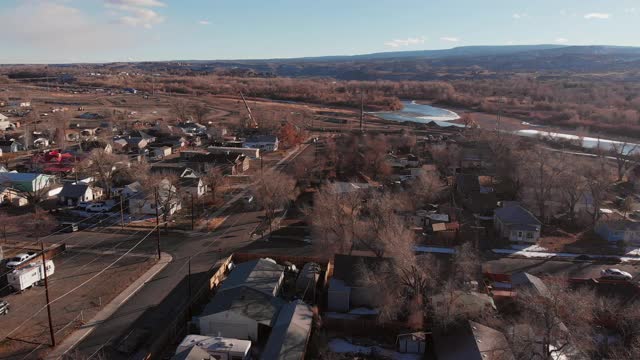 科罗拉多州大章克申的废弃住宅区无人机视角视频素材