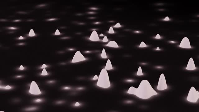 抽象的黑色和白色铁磁流体程式化的液体形状视频下载