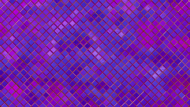 菱形的彩色墙。抽象的计算机图形学视频下载