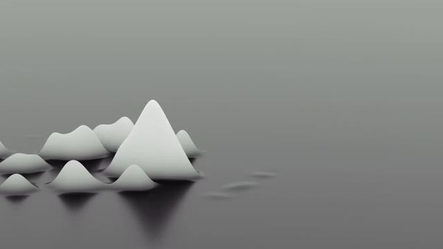 抽象的黑色和白色铁磁流体程式化的液体形状视频下载