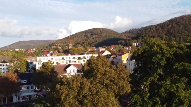 德国的坏哈兹堡由无人机拍摄视频下载